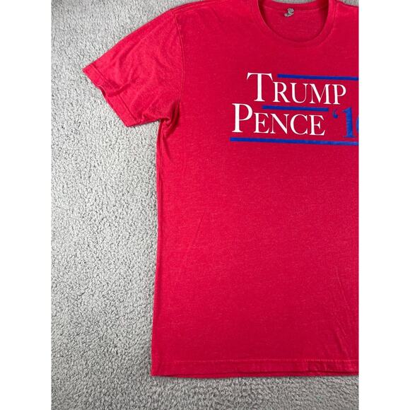 Trump Pence 2016 Shirt Mens XL Red Donald Mike Republican Politics Short Sleeve - Picture 4 of 10